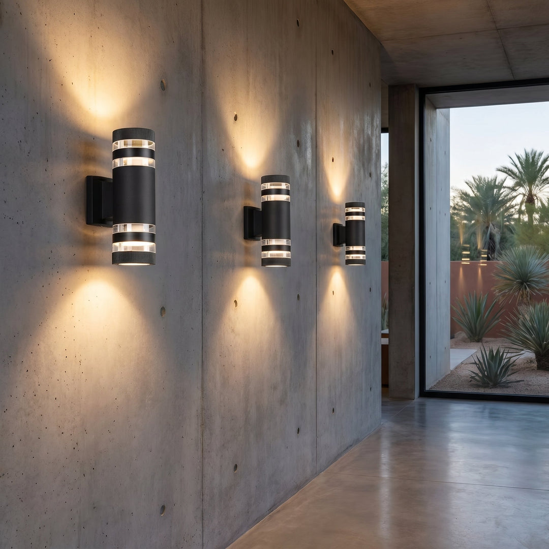 LED Outdoor Wall Light with Up - Down Light Effect - Wall Light - Warm Light - Oaksoho
