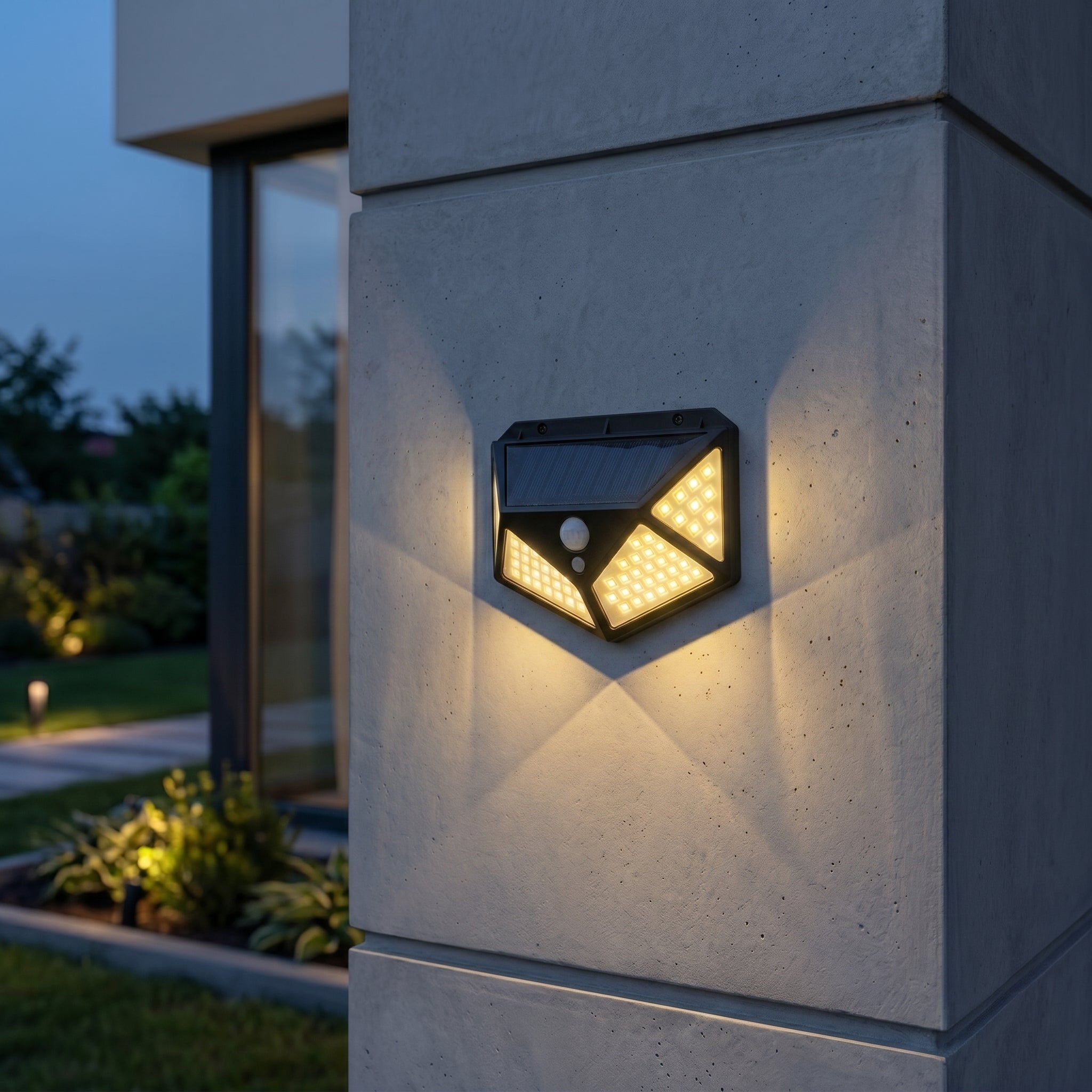 LED Solar Motion Sensor Wall Light - Wall Light - Oaksoho