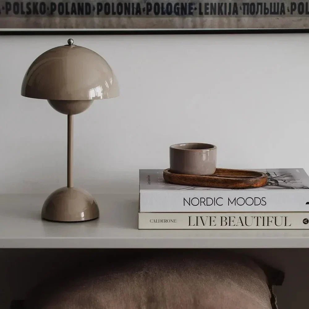 LED Table Lamp in Modern Arch Design - Tischlampen - Grey - Oaksoho