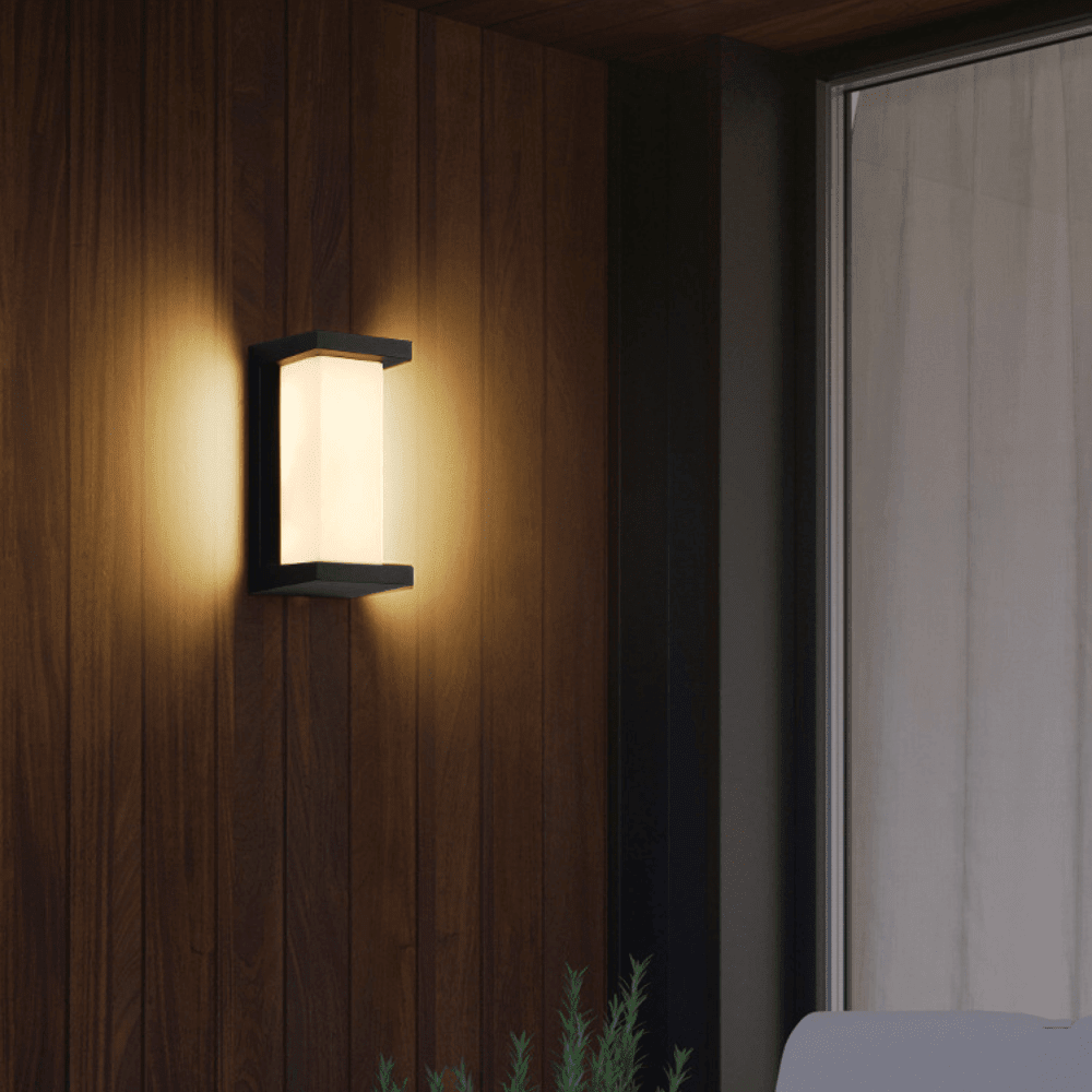LED Wall Light Outdoor with Motion Sensor for Garden and Terrace - Wall Lights - Framed Box - Oaksoho