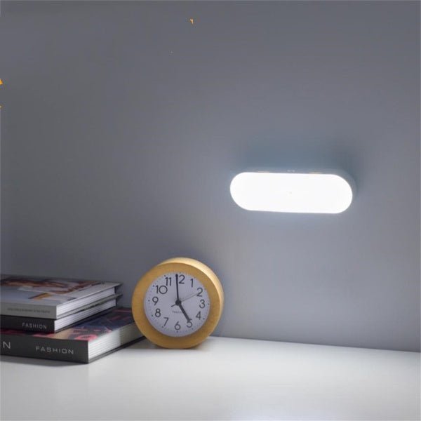 LED Wall Light with Motion Sensor Rechargeable Energy - Saving Indoor Outdoor - Appliques murales - White Motion Sensor - Oaksoho
