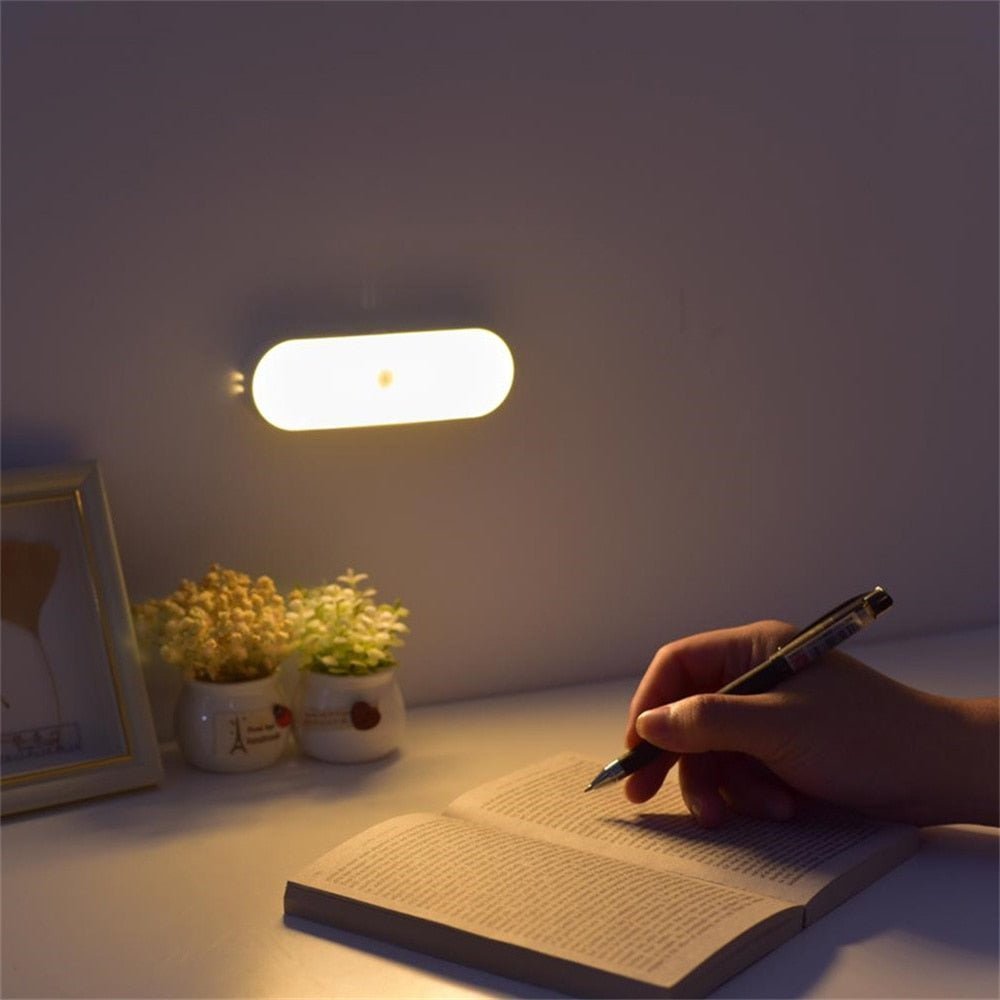 LED Wall Light with Motion Sensor Rechargeable Energy - Saving Indoor Outdoor - Appliques murales - White Motion Sensor - Oaksoho