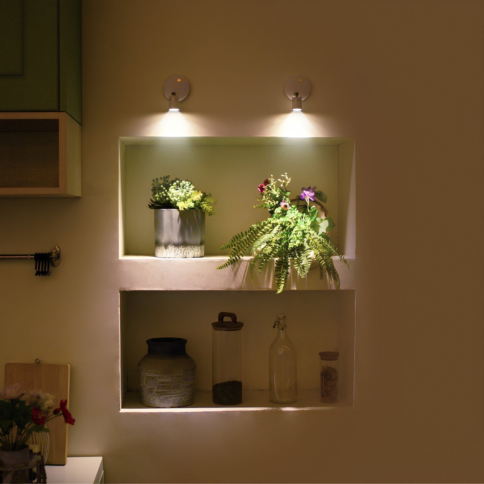 LED Wall Spotlight with Adjustable Head - Wall Light - Without Remote Control - Oaksoho