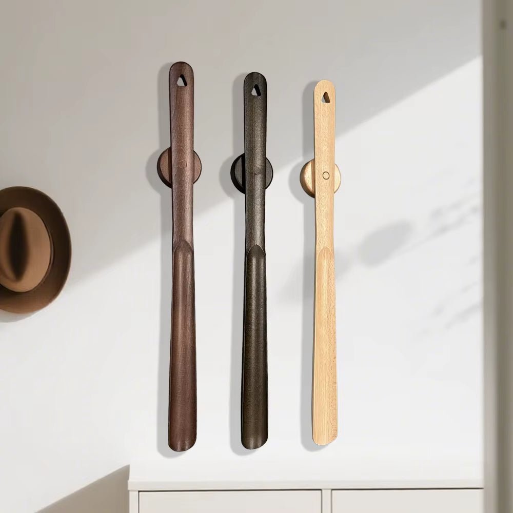 Long Shoe Horn with Strong Grip - Living Room - Brown - Oaksoho