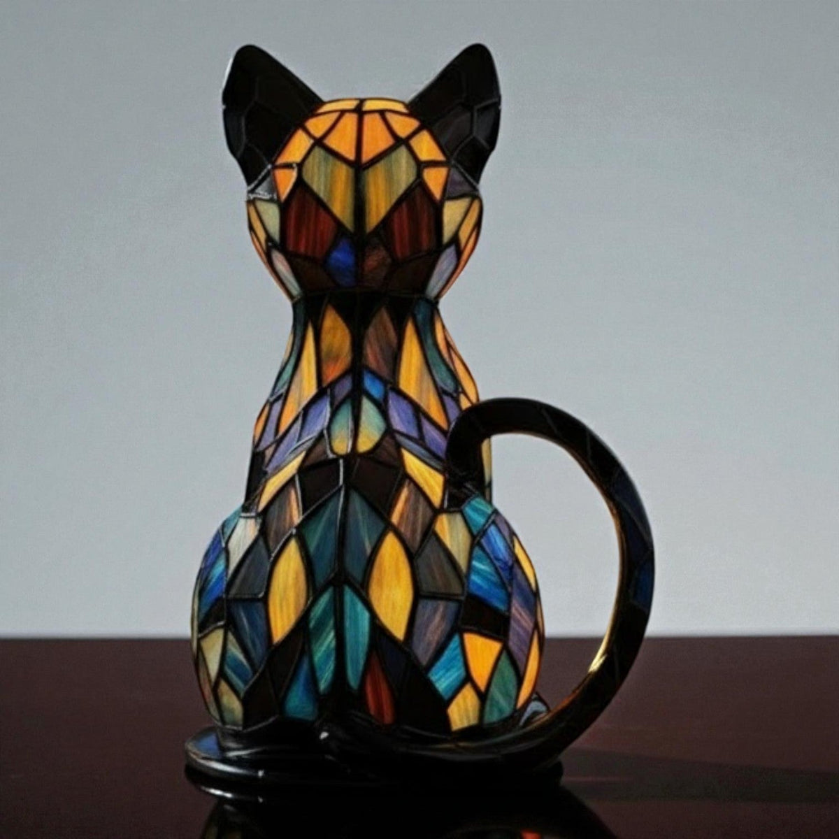 Lumikat – Handmade LED Cat Lamp for Cosiness & Gifts - Table Lamps - Oaksoho