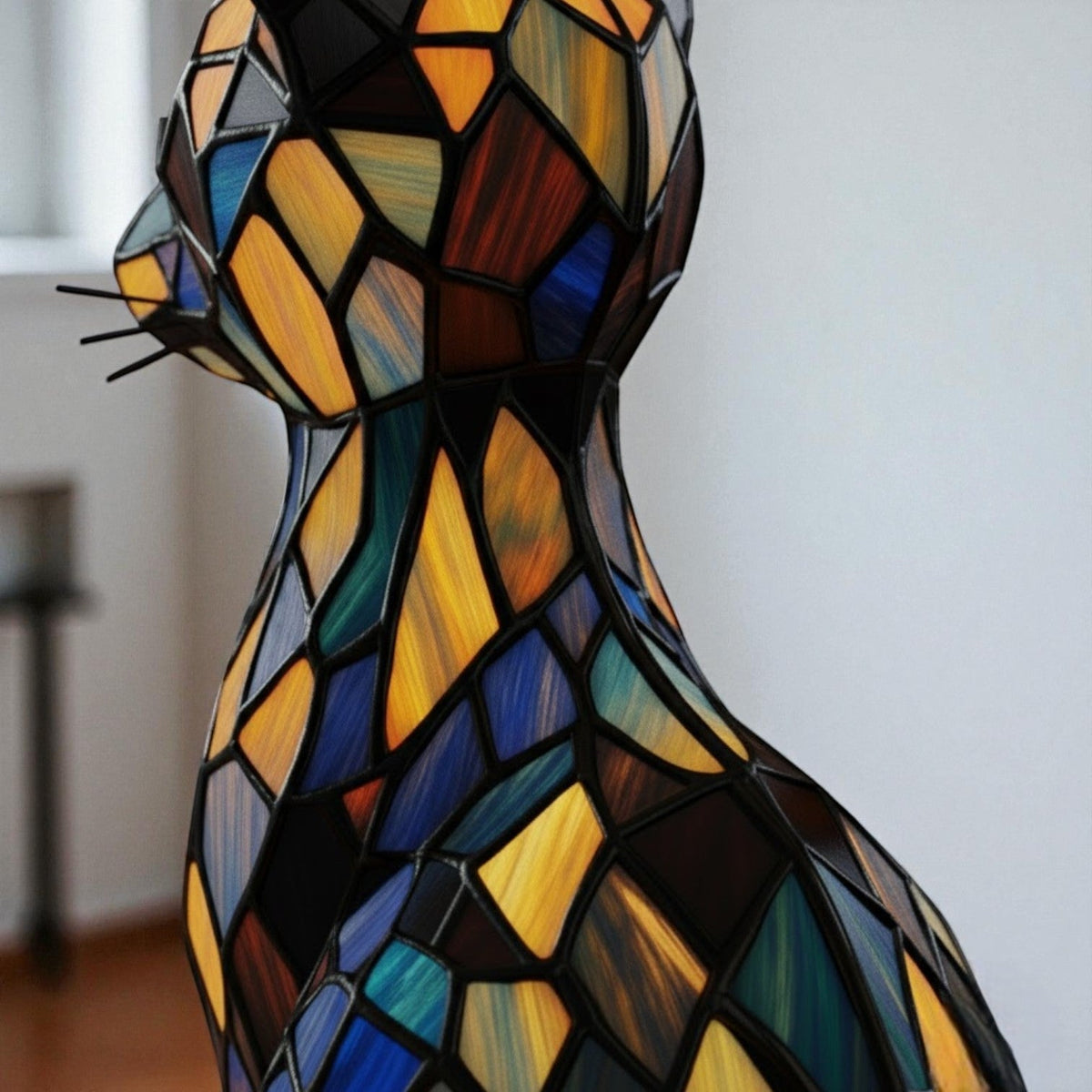 Lumikat – Handmade LED Cat Lamp for Cosiness & Gifts - Table Lamps - Oaksoho