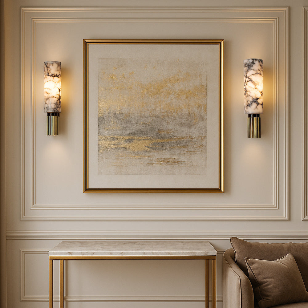 Cloud-Stone Wall Light – Modern Natural LED Design