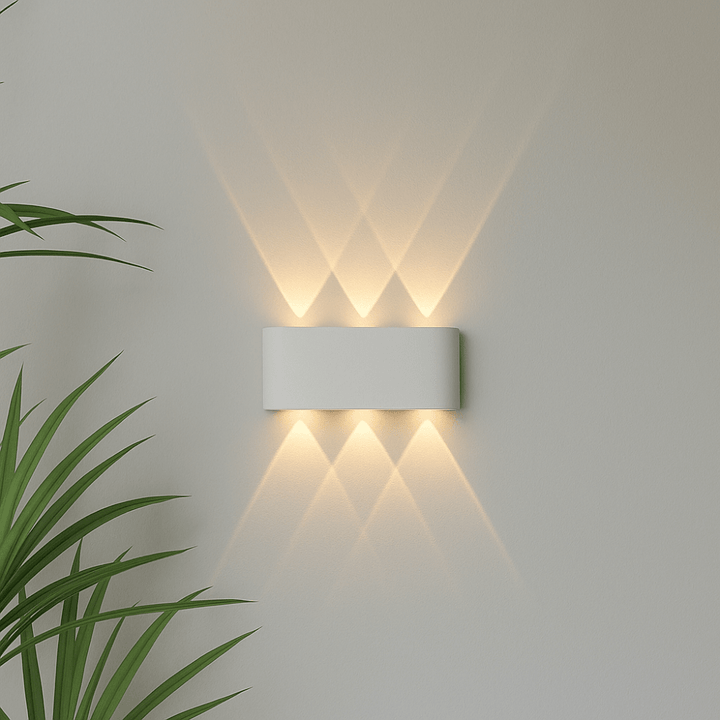 Minimalist LED Wall Light for Outdoor and Indoor Use - Wall Light - 6W | White - Oaksoho