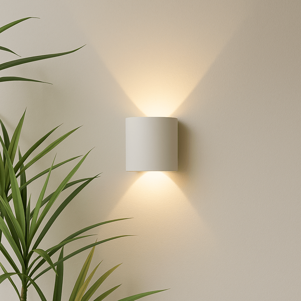 Minimalist LED Wall Light for Outdoor and Indoor Use - Wall Light - 2W | White - Oaksoho