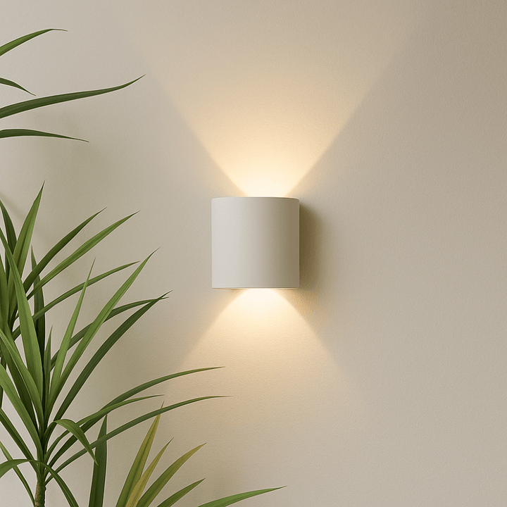 Minimalist LED Wall Light for Outdoor and Indoor Use - Wall Light - 2W | White - Oaksoho