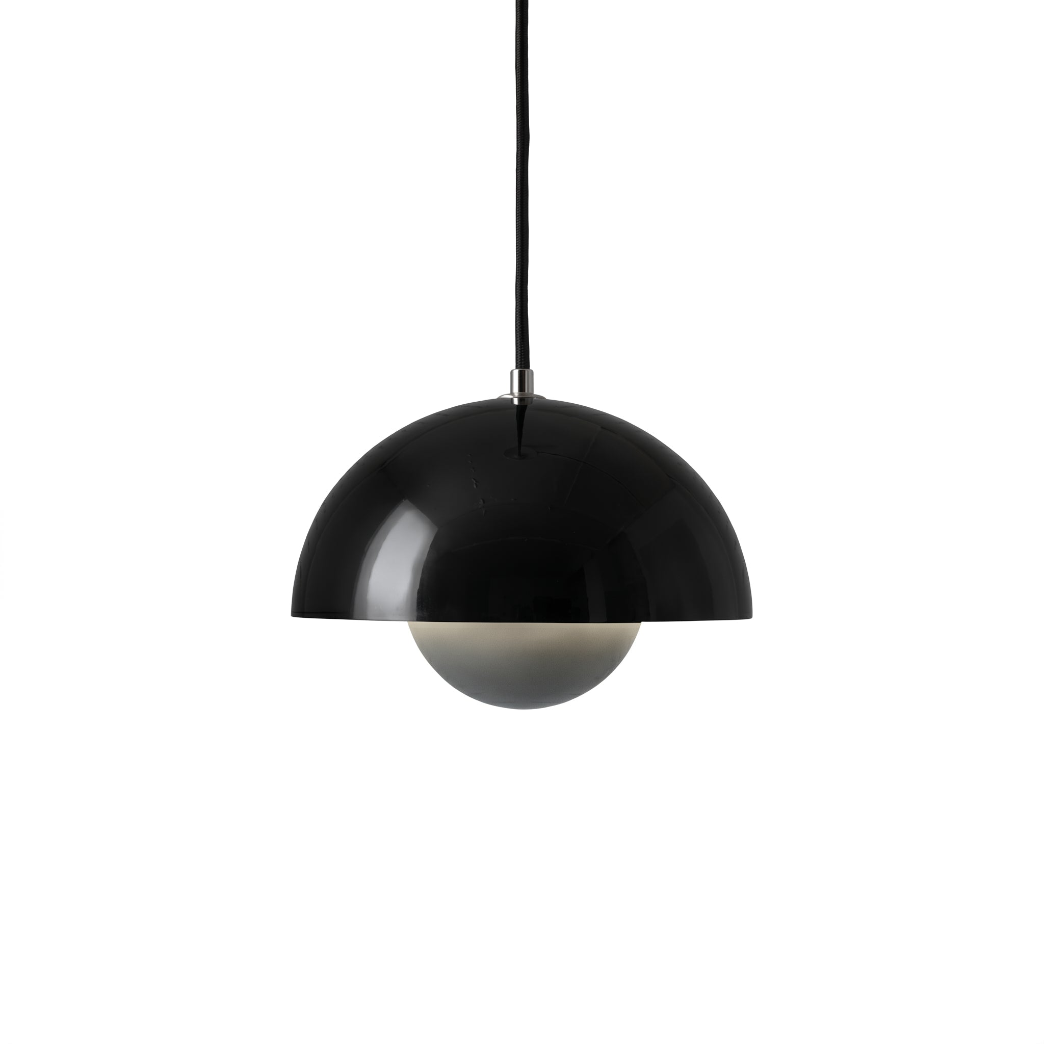 Minimalist Pendant Light Semi - Spherical Shape - Pendat Light - Black - Oaksoho