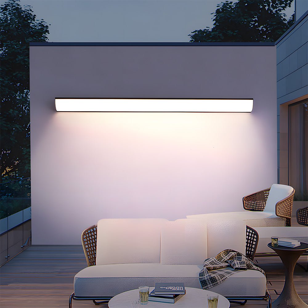 Minimalist Waterproof Outdoor LED Line Wall Light - Wall Light - White - Oaksoho