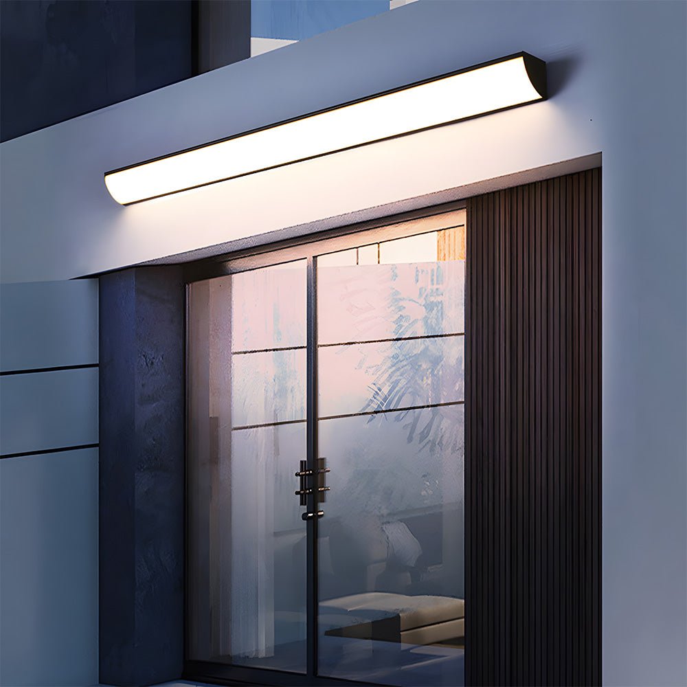 Minimalist Waterproof Outdoor LED Line Wall Light - Wall Light - Black - Oaksoho
