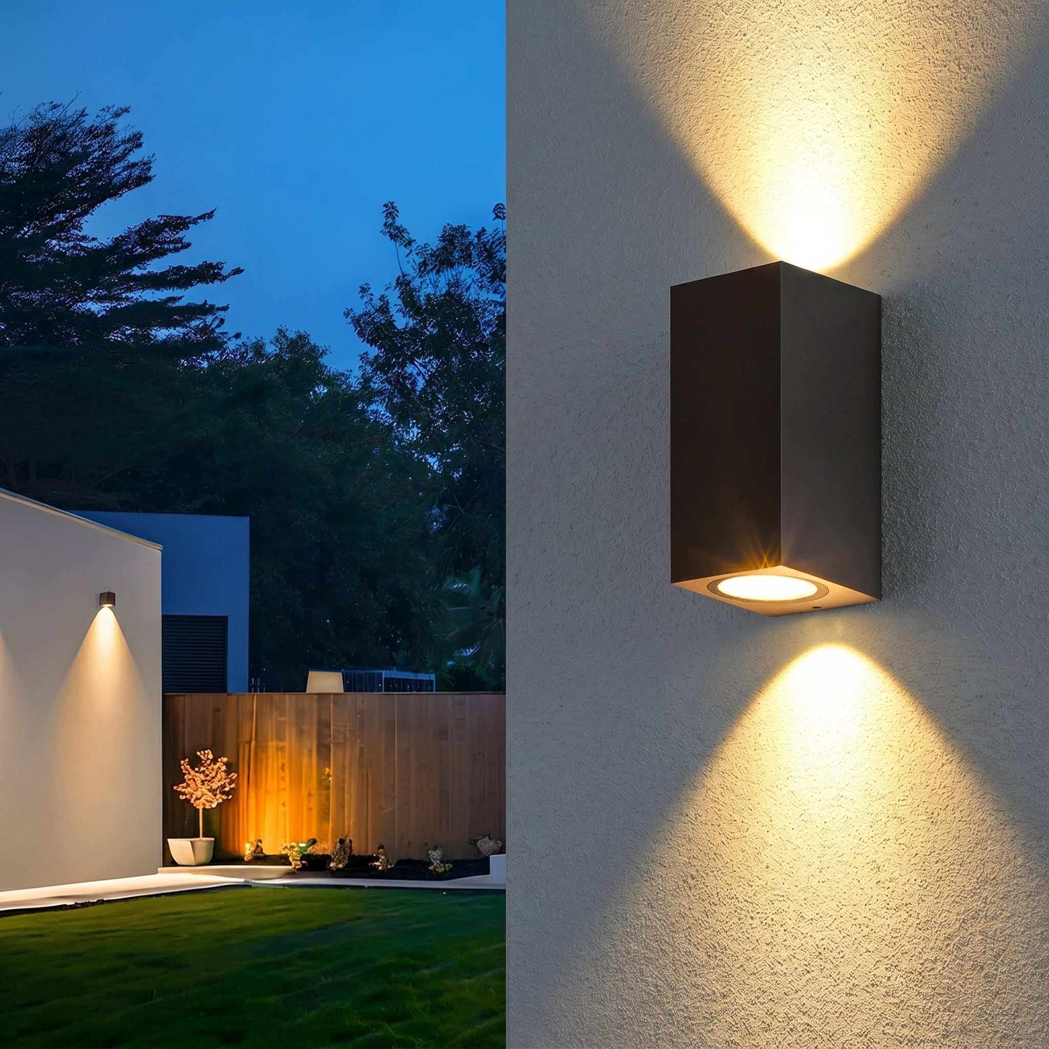 Minimalistic LED Wall Light for Outdoor Use - Wall Light - Up&Down - Oaksoho