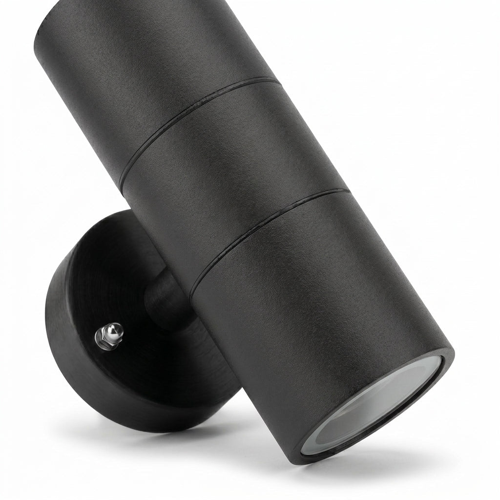 Modern Cylindrical LED Outdoor Wall Light with Up and Down Lighting - Wall Light - Oaksoho