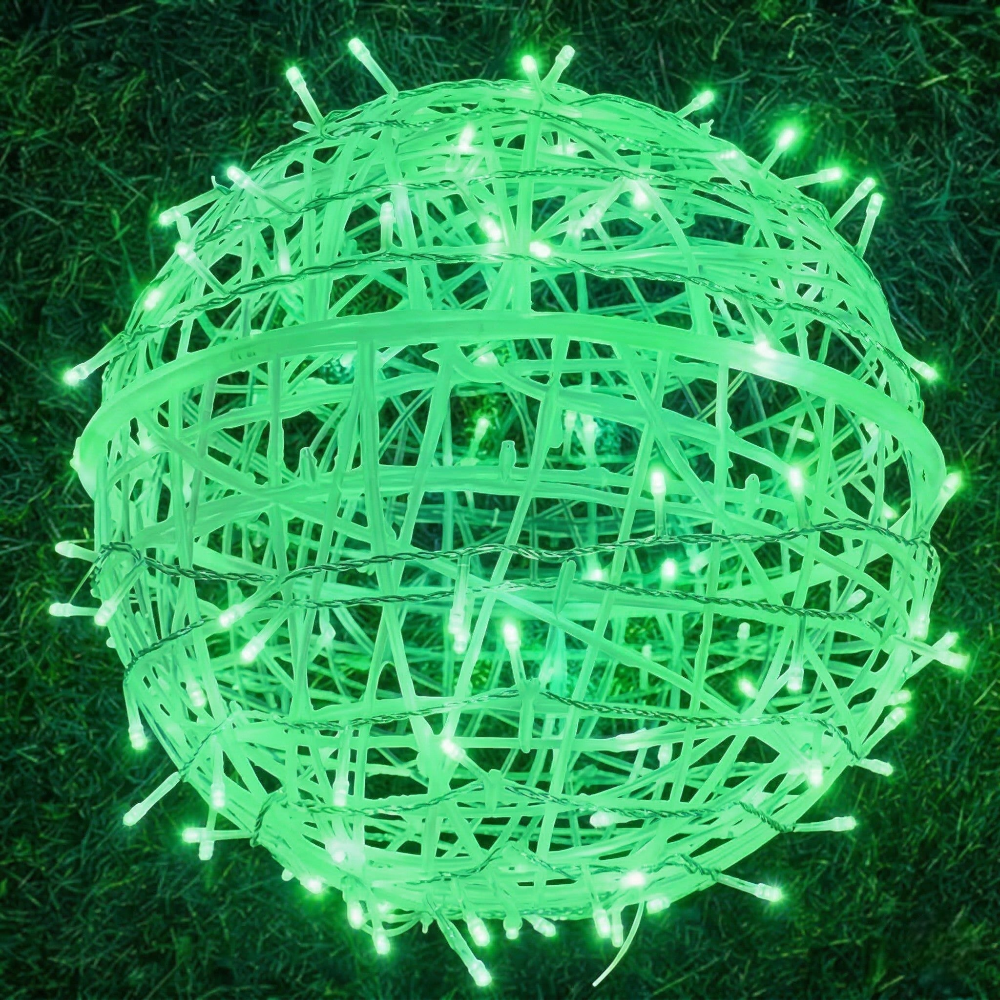 Modern LED Light Balls for Atmospheric Indoor and Outdoor Areas - LED Light Balls - Green - Oaksoho