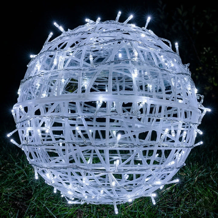 Modern LED Light Balls for Atmospheric Indoor and Outdoor Areas - LED Light Balls - White - Oaksoho