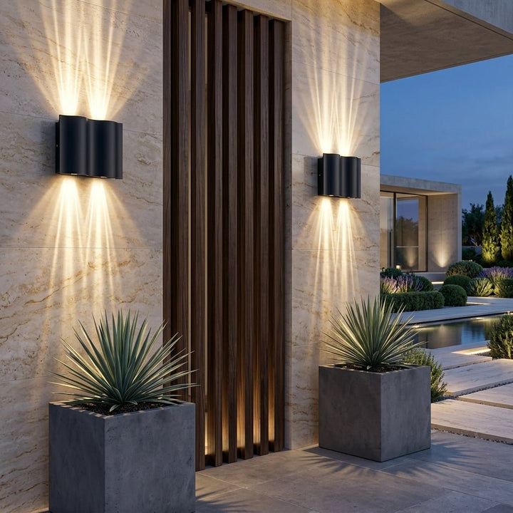 Modern LED Outdoor Wall Light with Arch Design - LED Decorative Lights - 4 - Light - Oaksoho