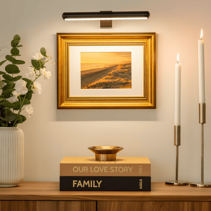 Modern Linear LED Wall - Mounted Gallery Light - Wall Light - Black - Oaksoho