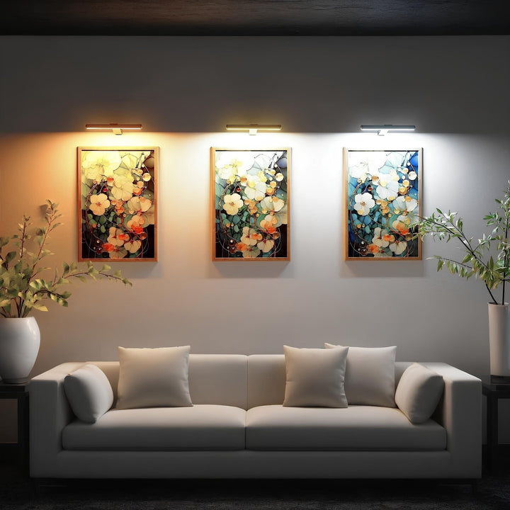 Modern Linear LED Wall - Mounted Gallery Light - Wall Light - Black - Oaksoho