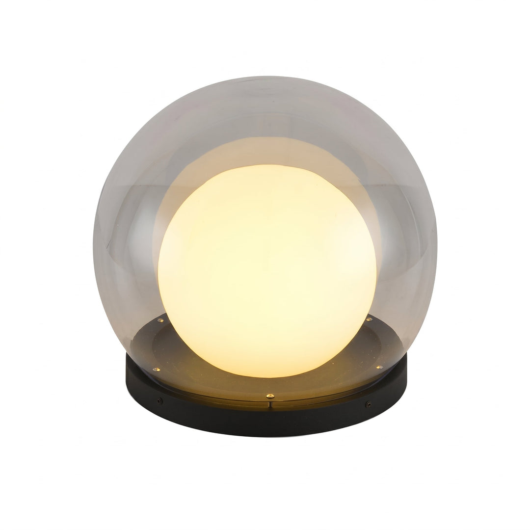 Modern Spherical LED Outdoor Light with Glass Shade - Wall Light - Oaksoho