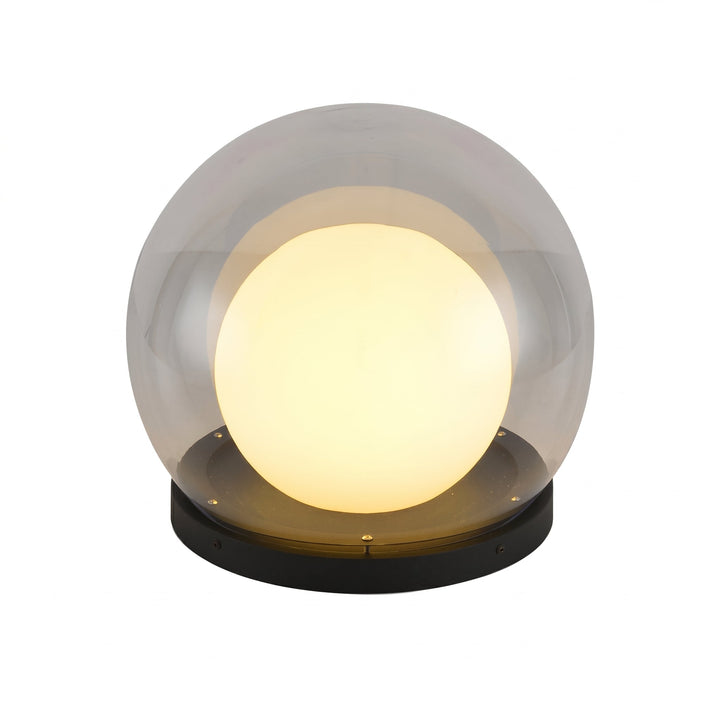 Modern Spherical LED Outdoor Light with Glass Shade - Wall Light - Oaksoho