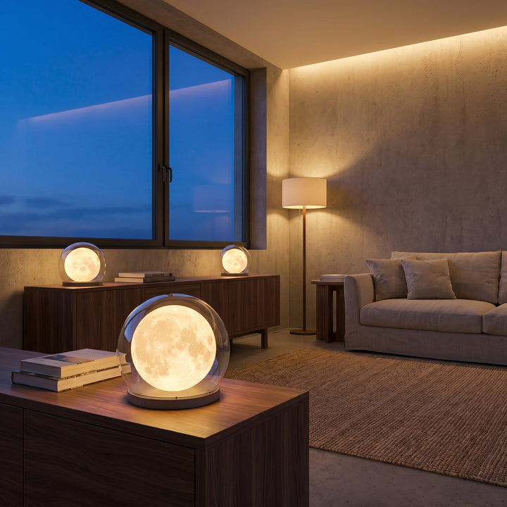 Modern Spherical LED Outdoor Light with Glass Shade - Wall Light - Oaksoho