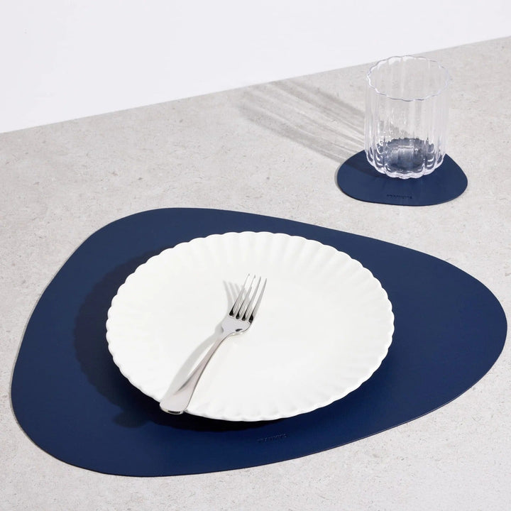 Modern Triangular Placemat - Placemat - Blue - Oaksoho