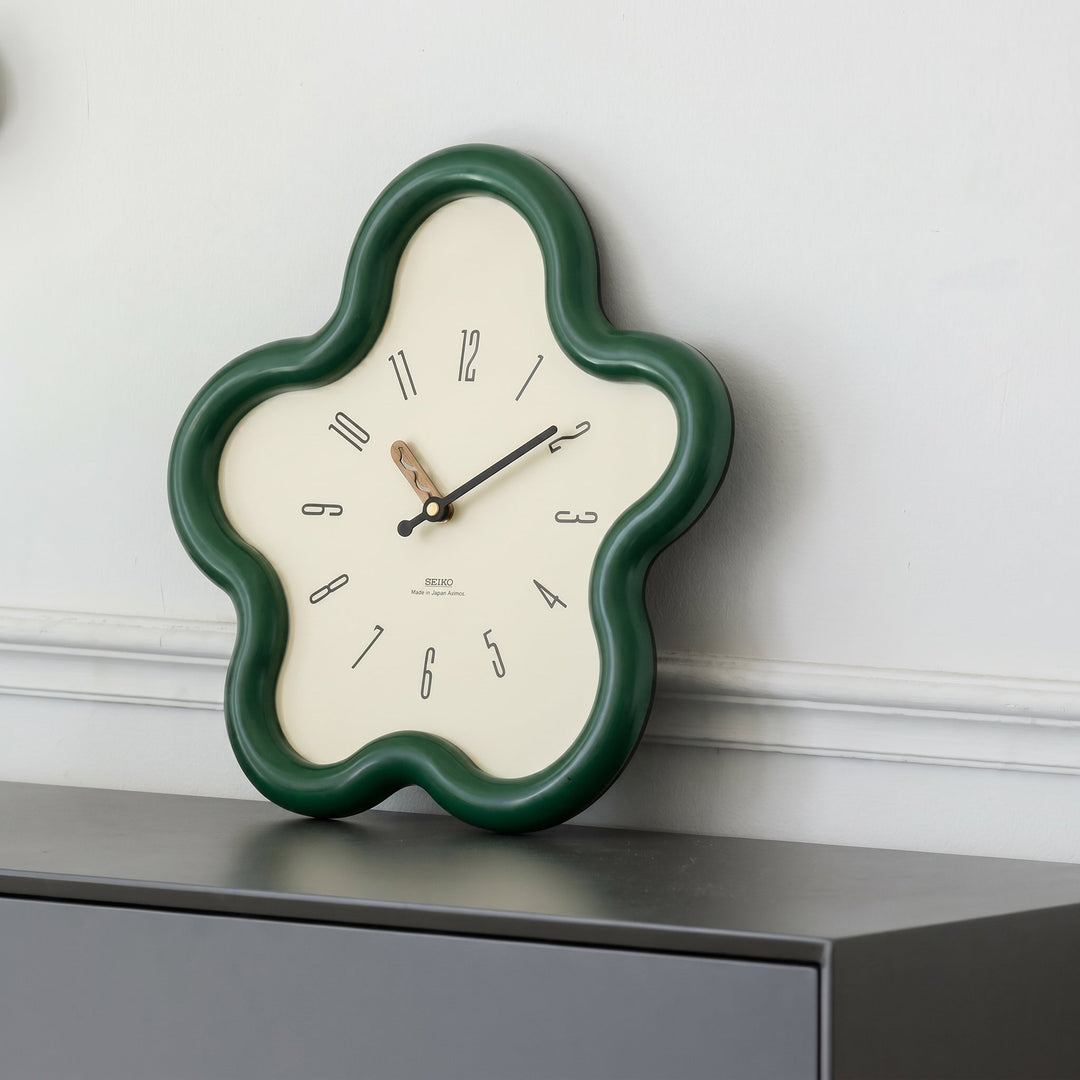 Modern Wall Clock in Flower Shape - Wall Clock - Green - Oaksoho