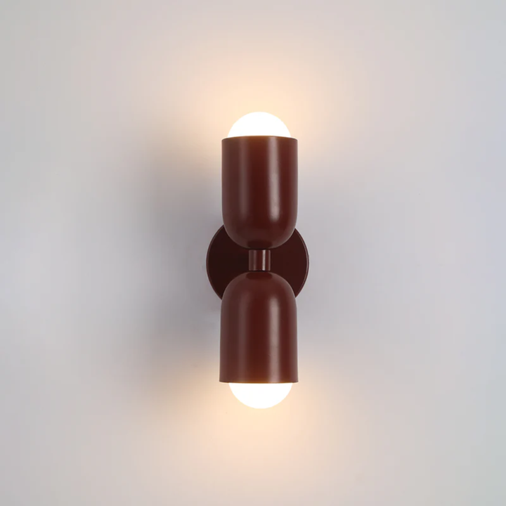 Modern Wall Lamp in Capsule Design - Wall Lights - Red - Oaksoho