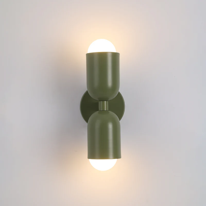 Modern Wall Lamp in Capsule Design - Wall Lights - Green - Oaksoho