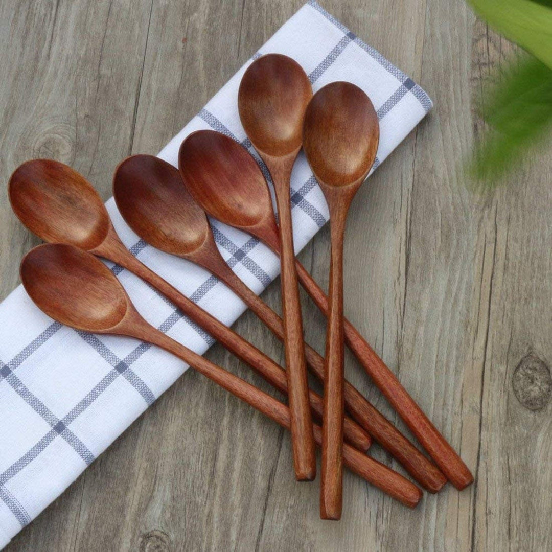Natural wooden spoons with long handles - Wooden spoon - Oaksoho