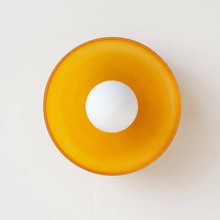 Noah – Glass Ceiling Light in Nordic Style - Deckenleuchten - Yellow - Oaksoho