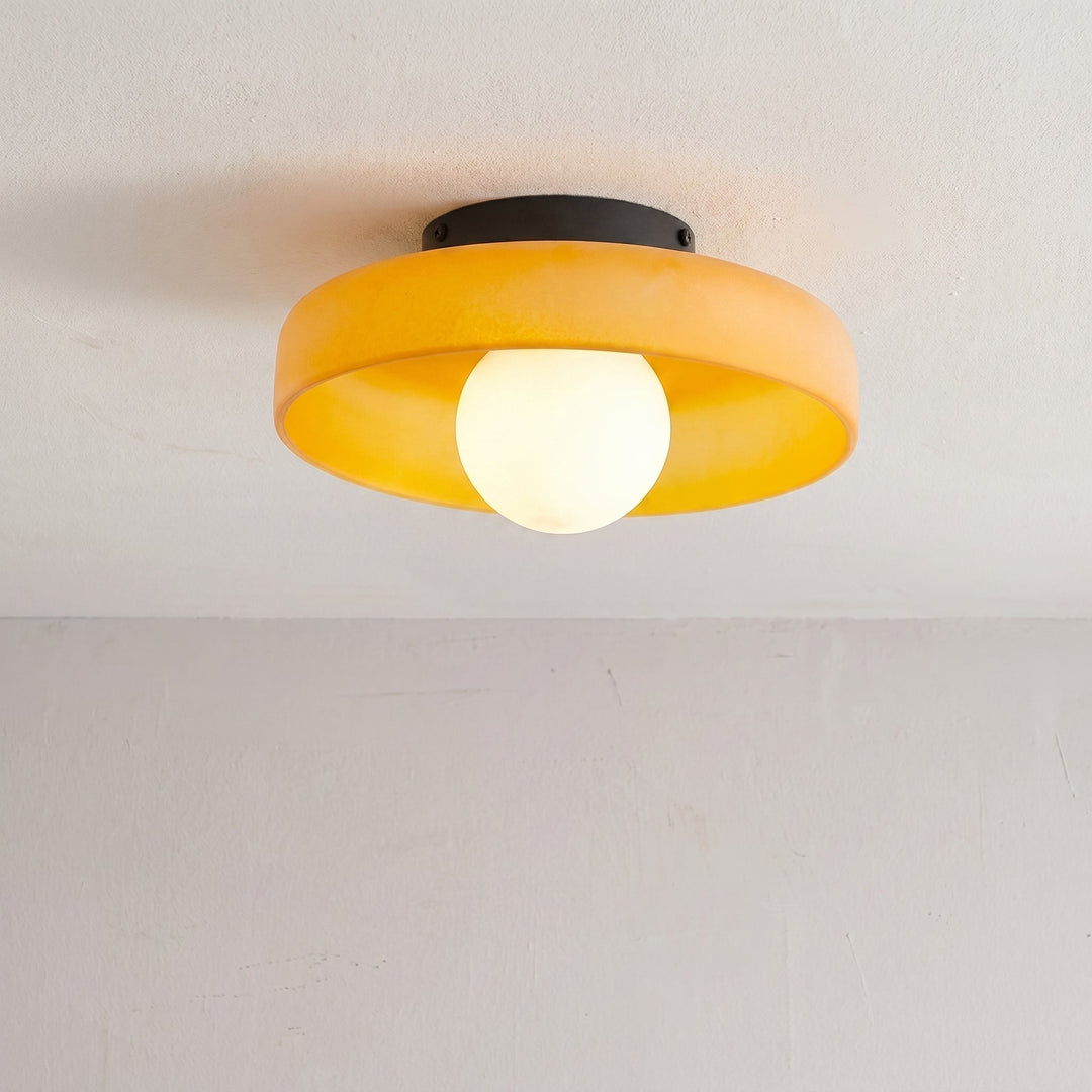 Noah – Glass Ceiling Light in Nordic Style - Deckenleuchten - Yellow - Oaksoho
