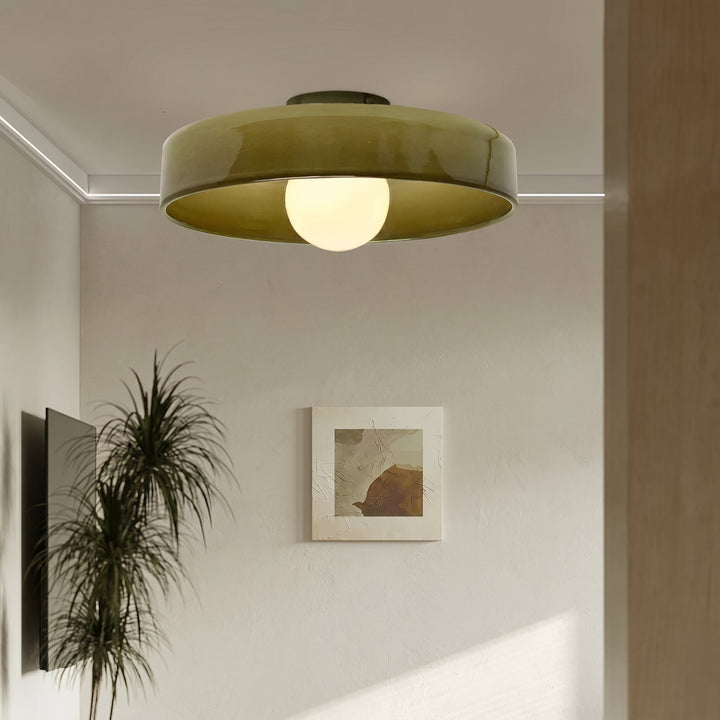 Noah – Glass Ceiling Light in Nordic Style - Deckenleuchten - Green - Oaksoho