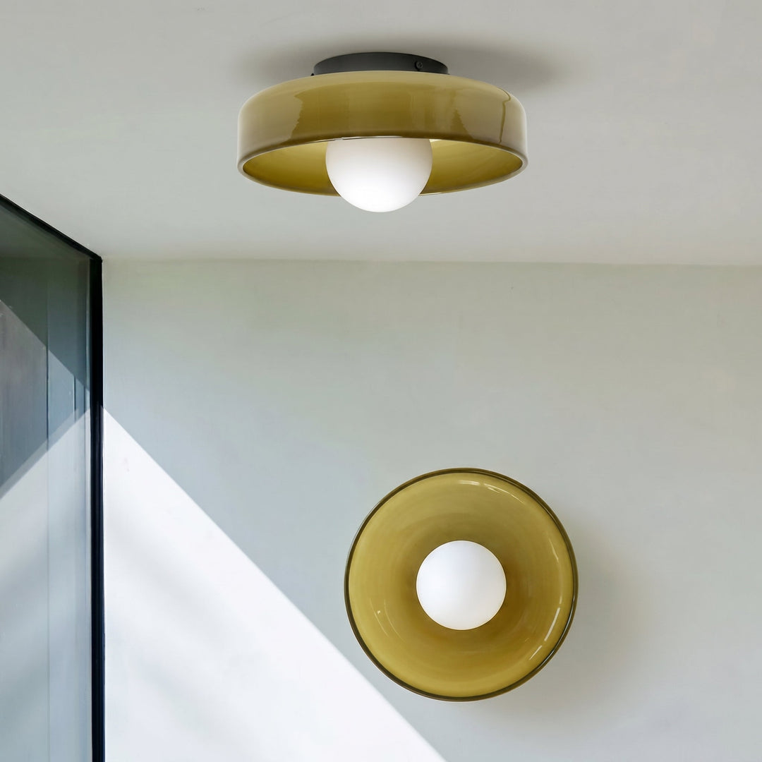 Noah – Glass Ceiling Light in Nordic Style - Deckenleuchten - Green - Oaksoho