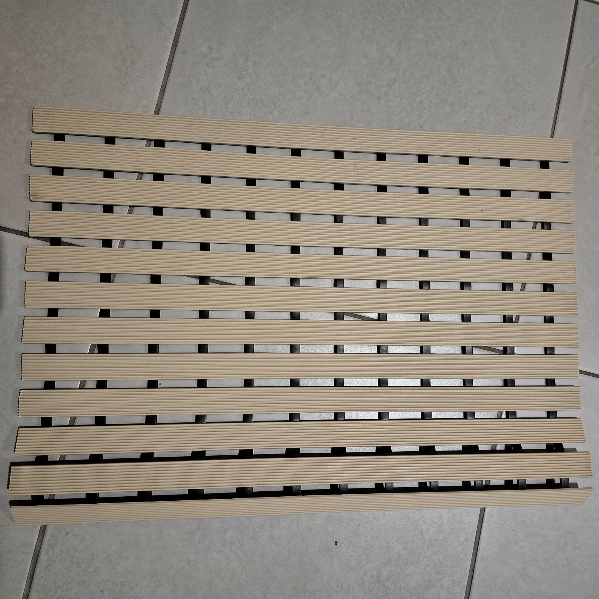 Non-slip Waterproof Shower Mat - Bath Mats & Rugs - Beige - Oaksoho