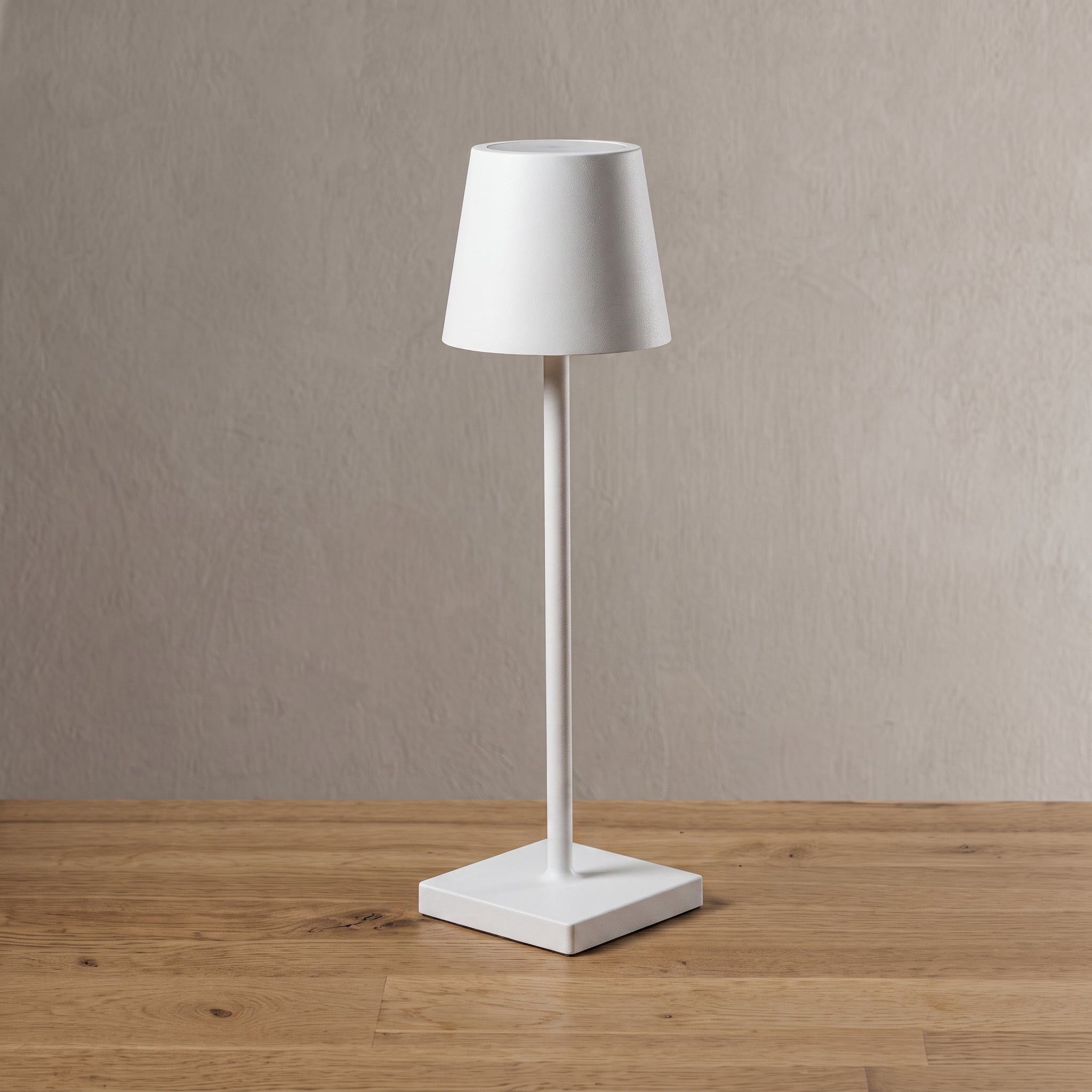Nordic Slim Desk Lamp with Conical Shade - Table Lamps - White - Oaksoho