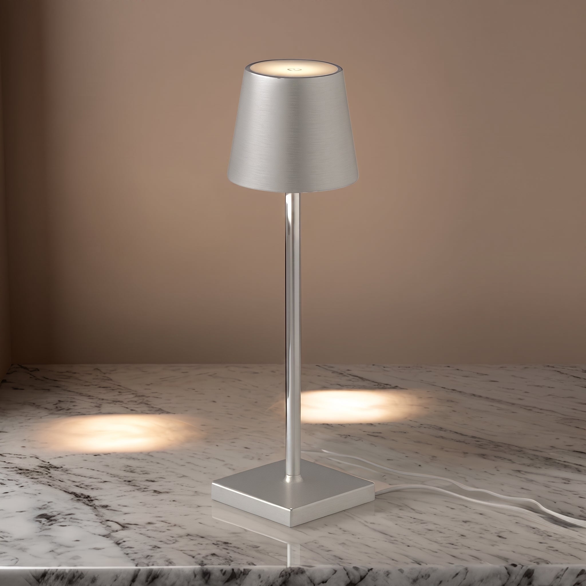 Nordic Slim Desk Lamp with Conical Shade - Table Lamps - Grey - Oaksoho