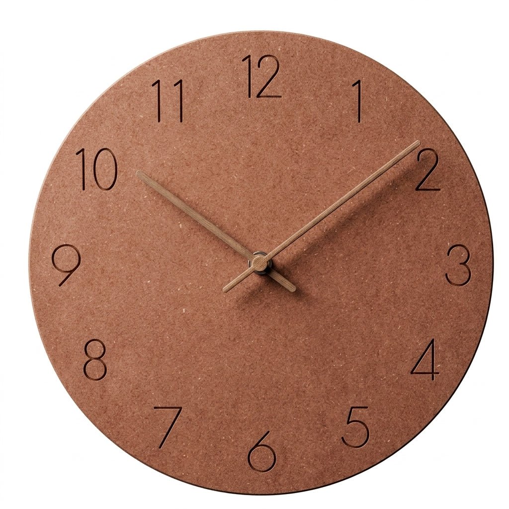 Nordic Wall Clock with Matte Dial without Frame - Wall Clock - Orange - Oaksoho
