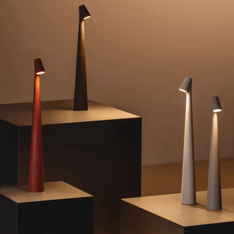 Nordic Wireless LED Table Lamp with Touch Control - Table Lamps - Orange - Oak Soho