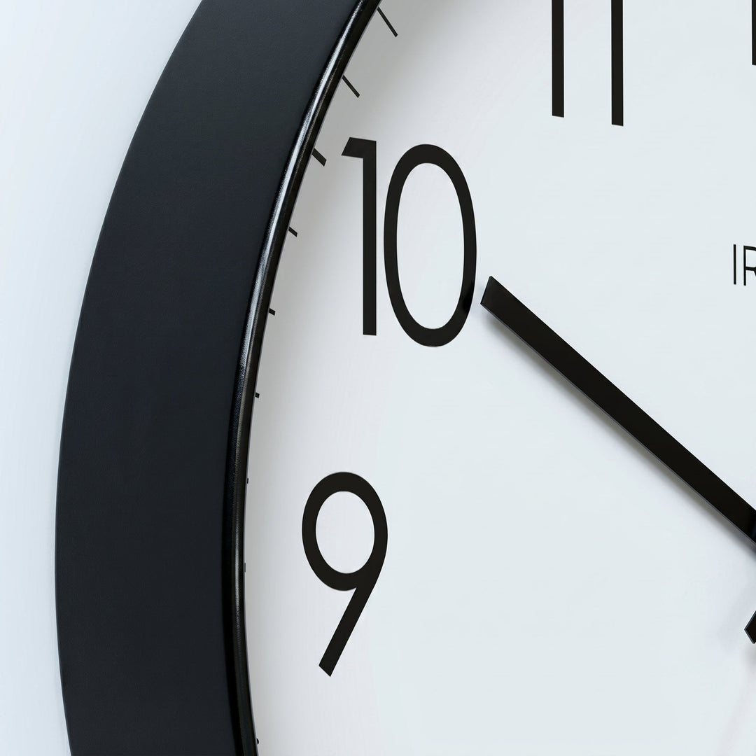 Nordic Wall Clock with Large Numbers and Silent Movement