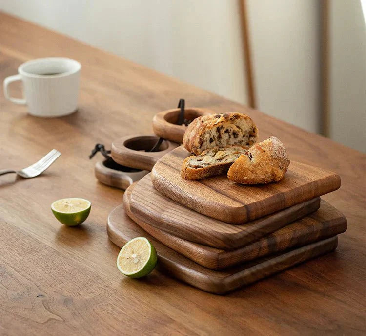 NutriCraft – Luxurious Walnut Cutting Board with Dual Functionality for Kitchen and Presentation