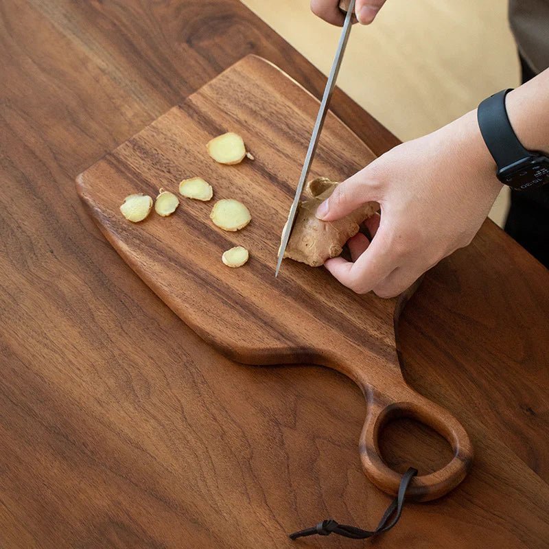 NutriCraft – Luxurious Walnut Cutting Board with Dual Functionality for Kitchen and Presentation - Cutting Boards - Oaksoho