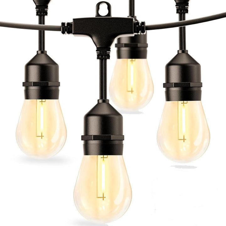 Outdoor LED string lights with hanging Edison bulbs - String Lights - 15 m – 15 lights (1W - 2700K - 220V) - Oaksoho