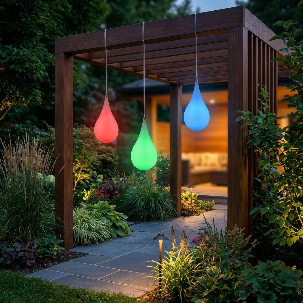 Outdoor Pendant Light in Raindrop Design - Pendant Lights - RGB - Oaksoho