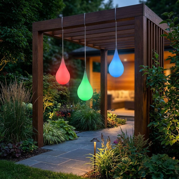 Outdoor Pendant Light in Raindrop Design - Pendant Lights - RGB - Oaksoho