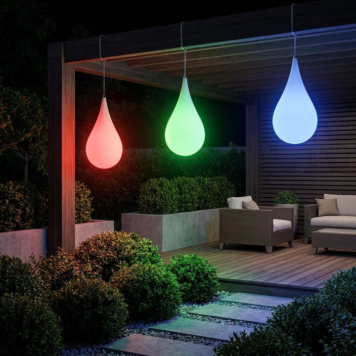 Outdoor Pendant Light in Raindrop Design - Pendant Lights - RGB - Oaksoho