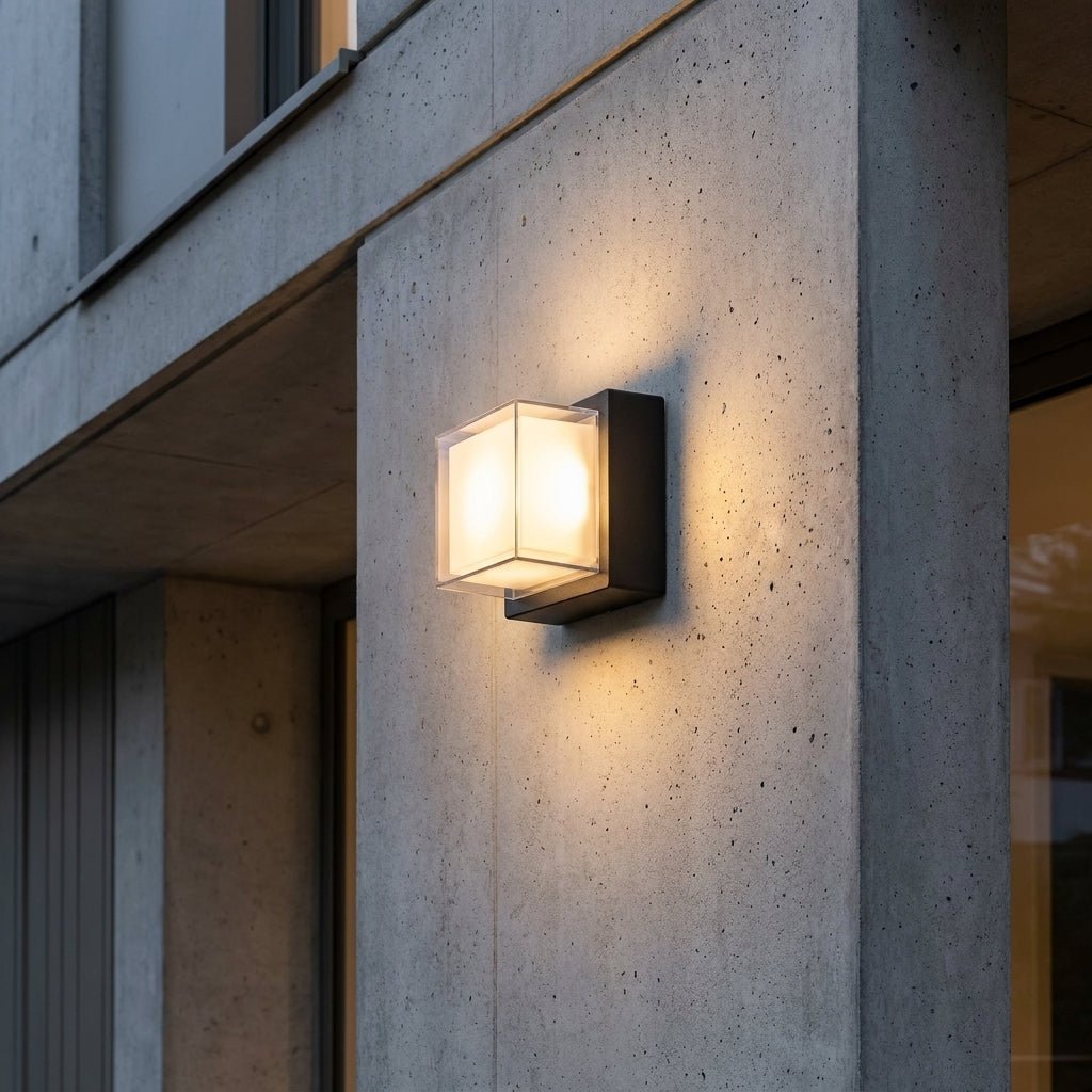 Outdoor Wall Light with Sensor - Wall light - Square Frame - Oaksoho