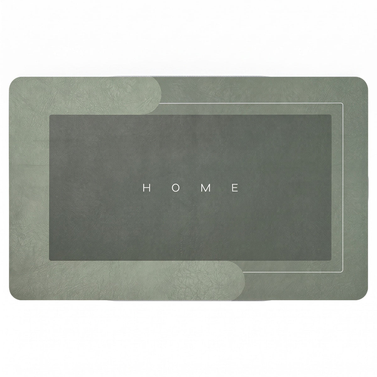 Oval Quick Dry Absorbent Floor Mat for Kitchen and Bathroom - Bath Mats & Rugs - Green - Oak Soho